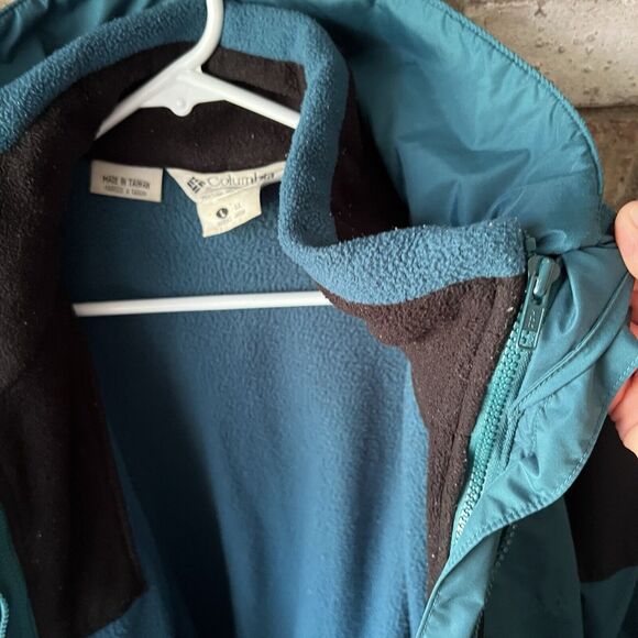 Vintage Columbia Bugaboo Jacket Women L Blue Black Colorblock 90s 2-In-1 - Picture 15 of 16